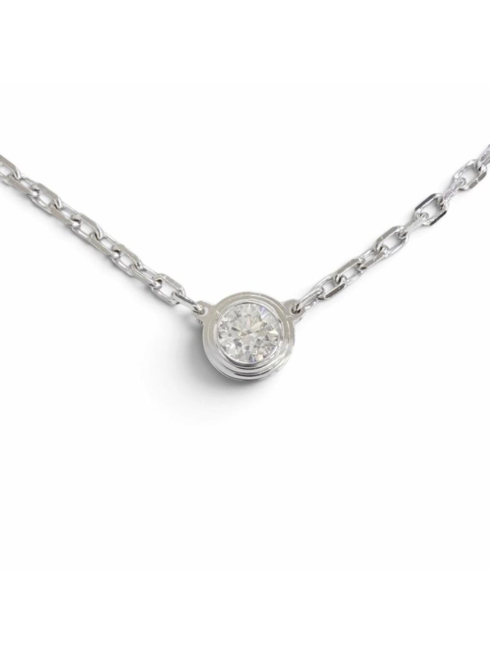 Cartier D'amour SM Necklace Diamond 18K White Gold